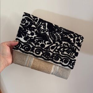 Black and White Patterned Clutch